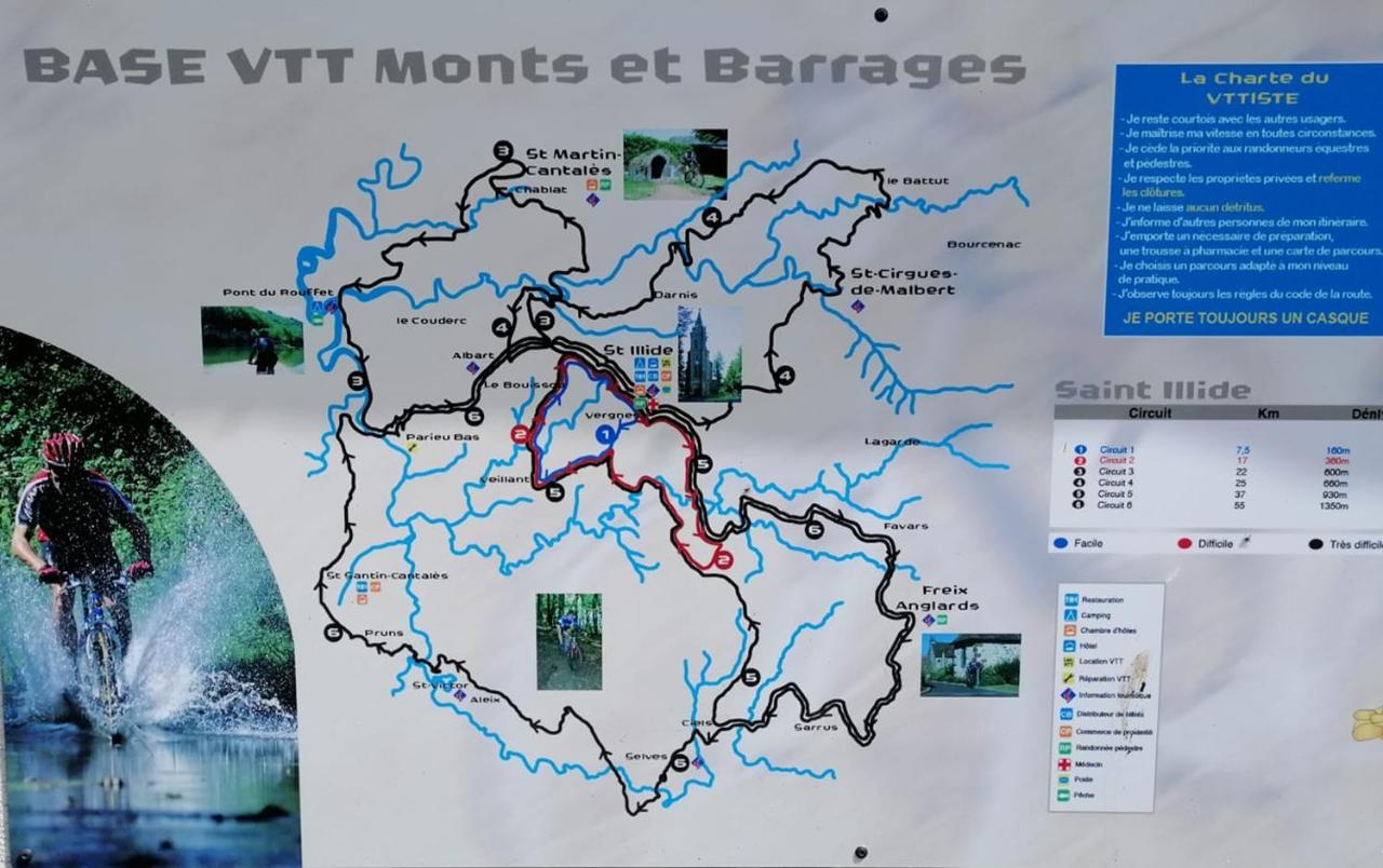 Le Miraillet, Gite Saint-Illide 外观 照片
