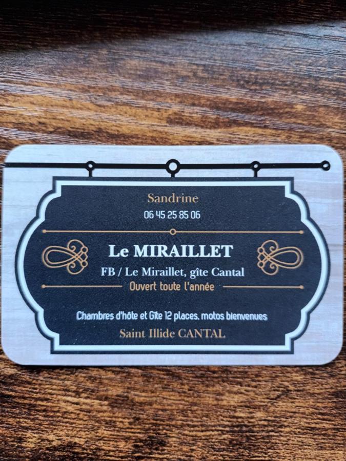 Le Miraillet, Gite Saint-Illide 外观 照片